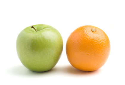 Comparing apples and oranges essay